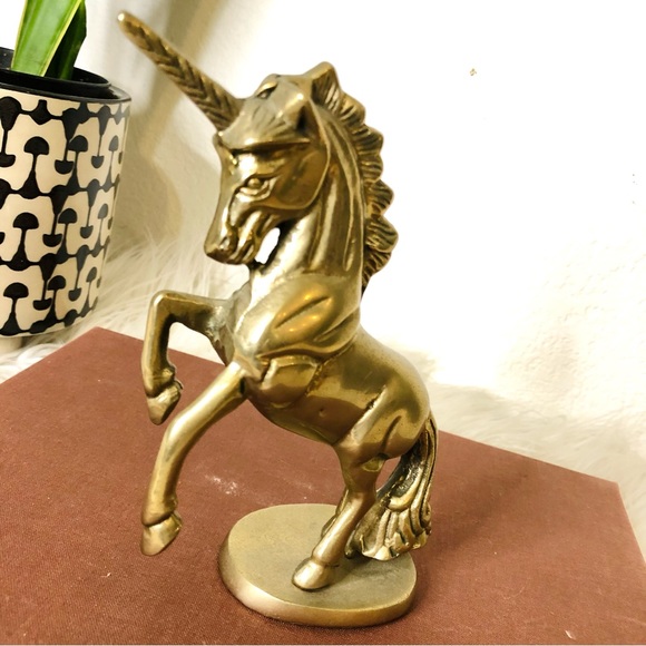 Vintage Brass Unicorn - Picture 2 of 5